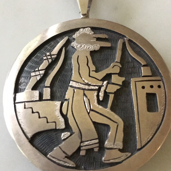 Vintage Hopi Native American Reversible Pendant - Picture 2 of 10